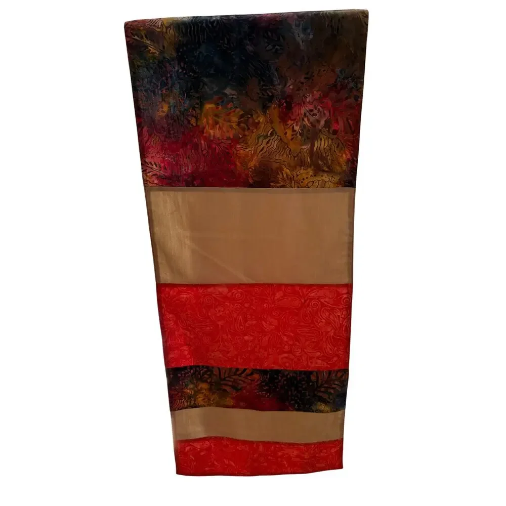 Forai Patchwork Art Table Runner Multicolor Textile 66 x 13
